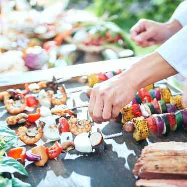 パラッツォ ドゥカーレ 麻布/エスクリウェディング 好きな量を好きなだけ!お腹も心も満喫できるグリルビュッフェはトレンドの演出