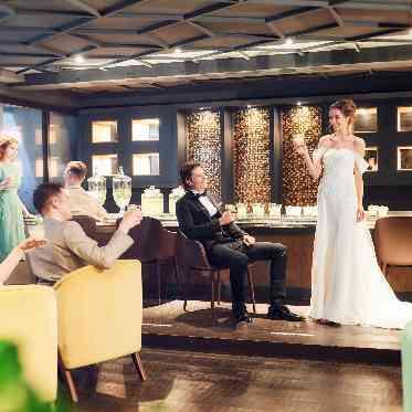 パラッツォ ドゥカーレ 麻布 スタイリッシュなゲスト用ロビー