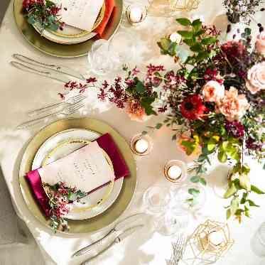 アールベルアンジェ奈良 テーブルコーディネート