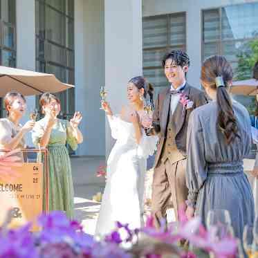 アールベルアンジェ奈良 テラスでゲストの皆さまと歓談時間