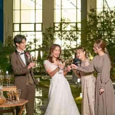 アールベルアンジェ奈良 ゲストと一緒にガーデンウェディング♪ガーデン乾杯♪