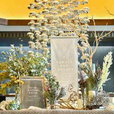 インフィニート 名古屋<エルフラットグループ> フラワーコーディネーターと打合せをして装飾を決める事もできる。