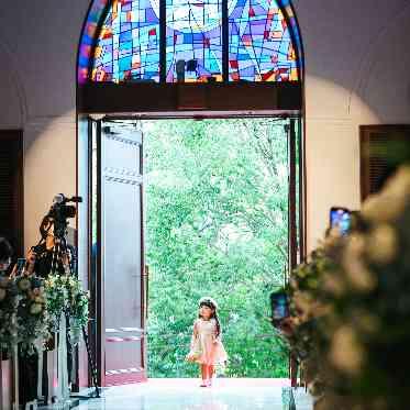 Socia21(ソシア21) 指輪交換ではかわいいリングガールが登場で会場内が笑顔に