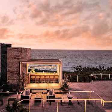 指帆亭 Shihantei Pine Tree Resort 邸宅から望む美しい夕暮れ