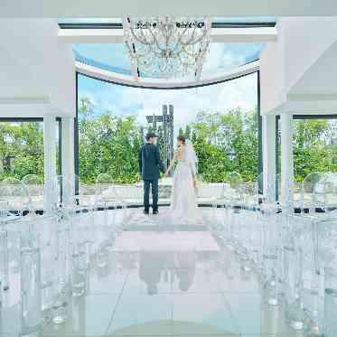 ルシェルブラン表参道 緑×クリアでリラックスしたふたりらしいナチュラル結婚式