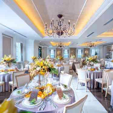 アクセントにイエローを取り入れて