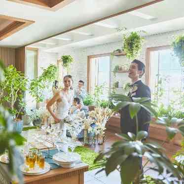 ラグナヴェール スカイテラス/エスクリウェディング おふたりもゲストもリラックスして過ごせるナチュラルな空間