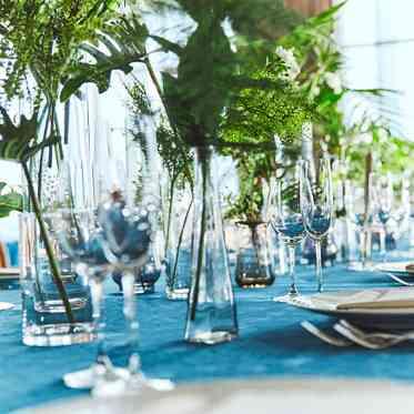 アヴァンセ リアン 大阪 ナチュラルテイストのコーディネートがとても合う木目調の会場