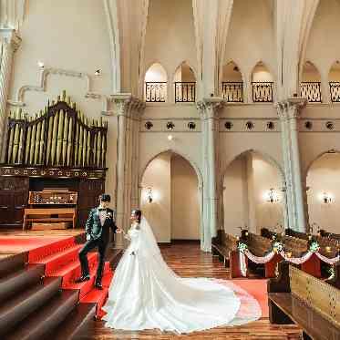 OSAKA St.BATH CHURCH（大阪セントバース教会） 前撮りでの1シーン