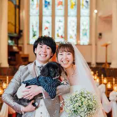 大切なワンちゃんとのお写真も。