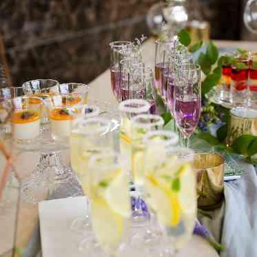 ホテルモントレ姫路 ウエルカムパーティーは新婦様の誕生石をイメージしたカクテルで♪