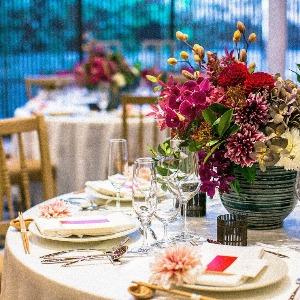 THE HIGASHIYAMA CLUB by HAPPO-EN(旧: 京都祝言 SHU:GEN  ) 色鮮やかな装飾