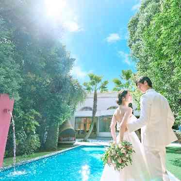 アルタビスタガーデン ガーデンでは『車での登場』や『バルーン演出』がオシャレに楽しめる♪