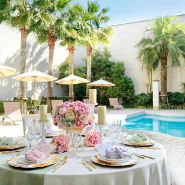 The Palm Garden(ザ・パームガーデン)<エルフラットグループ> プール付きガーデンとパーティ会場は扉を開け放てばひと続き!