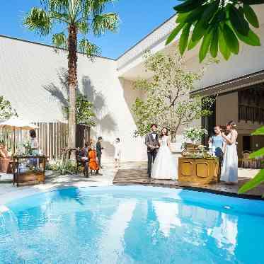 The Palm Garden(ザ・パームガーデン)<エルフラットグループ> プライベートガーデンは、おふたりらしさをプラスして