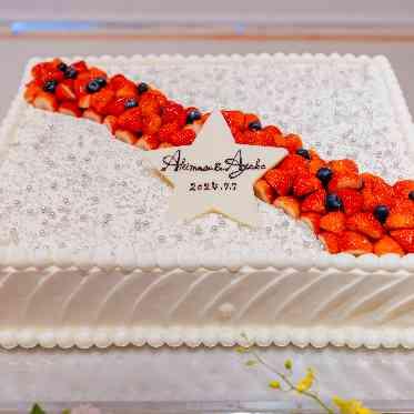 天の川モチーフのオリジナルケーキ