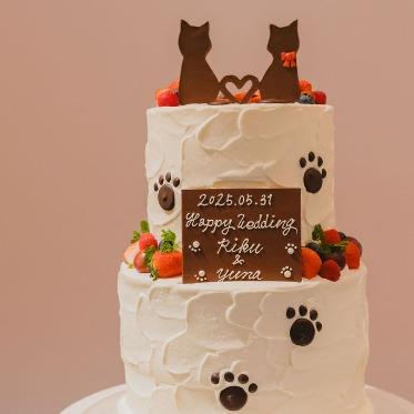 おふたりデザインのケーキを形にします!