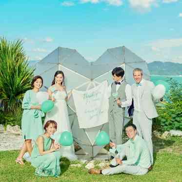 チャペル前のガーデンにはフォトスポットがたくさん