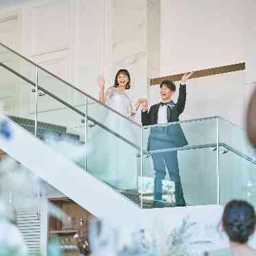 ララシャンスOKAZAKI迎賓館 階段からの入場も可能