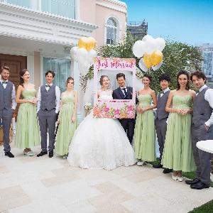 プライベートガーデンではデザートブッフェなど演出も楽しめる