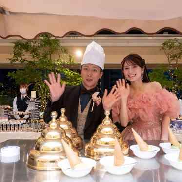 ステラ・デル・アンジェロ ガーデンにてデザートタイム