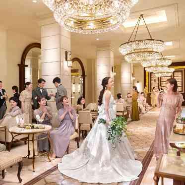 アニヴェルセル 大阪 ゲスト目線で造られたおもてなしのロビーでお迎え