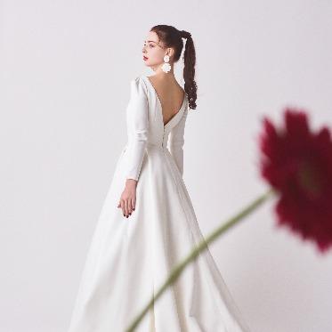 アニヴェルセル 大阪 くるみボタンのバックショットがおしゃれ