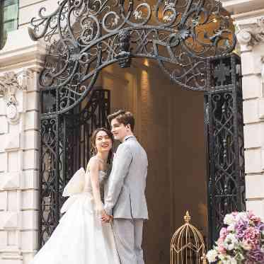 セント・ラファエロチャペル東京 ゲストをお見送りした後はお二人の撮影タイム