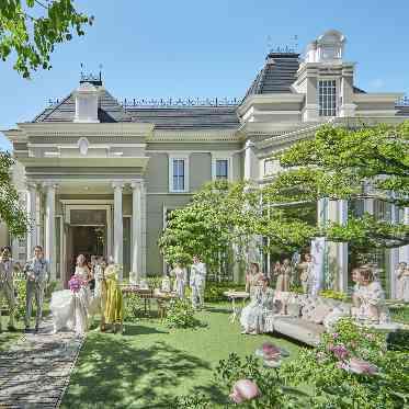 ストリングスホテルNAGOYA 緑にドレスが映える、広々としたガーデン