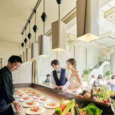 キャッスルガーデンOSAKA 会場内にはオープンキッチンが完備