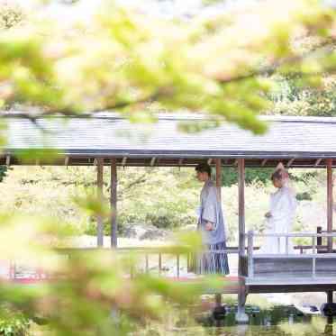 白鳥庭園 THE SHUGEN 新郎新婦の退場にも風情がある