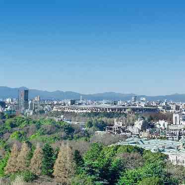 ホテルニューオータニ 迎賓館、新国立競技場、富士山までも見渡せる会場です。