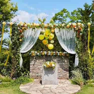 つま恋リゾート 彩の郷 (さいのさと) 飾りつけもふたりのオリジナル