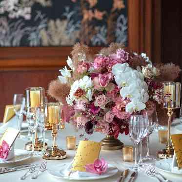 シャングリ・ラ 東京 美しく華やかに彩ってくれる装花