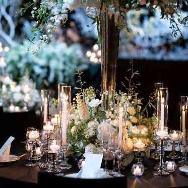 シャングリ・ラ 東京 細部までこだわった装花でゲストをおもてなし。