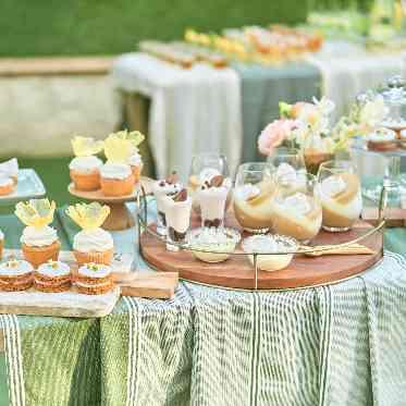 赤坂 アプローズスクエア迎賓館 ガーデンでのデザートブッフェはゲストにも大人気