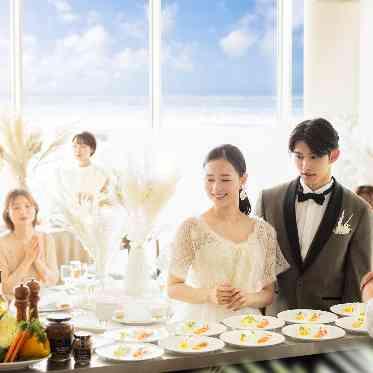 ザ クラシカ ベイリゾート オープンキッチン併設！出来立てのお料理でゲストをおもてなし♪