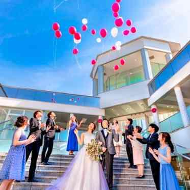 ラ・メゾン Suite 姫路 バルーンリリースはガーデンセレモ二で一番の人気演出です☆