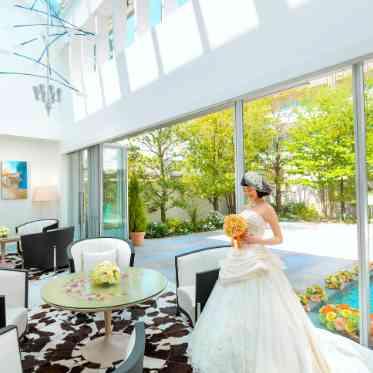 ブライズフォトも館内やガーデンで撮影出来ます