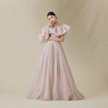 LA POLTO(ラ ポルト) 上品なピンクのトーンが、甘すぎず大人可愛い花嫁姿に。