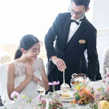 ホテルオークラ東京ベイ お二人とゲストの皆様に最高のおもてなしで料理を提供