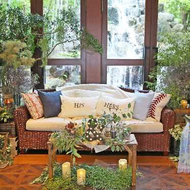 岩崎台倶楽部グラスグラス メインテーブル装花もオリジナルでご提案させていただきます!