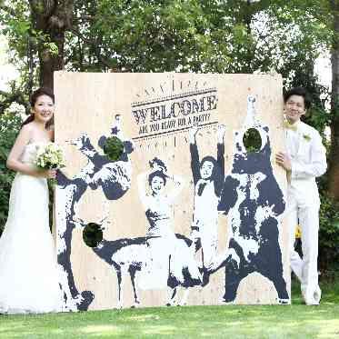 岩崎台倶楽部グラスグラス フォトブースもオリジナルで♪