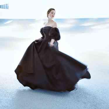 ホテル日航大阪 ブラックのカラードレス