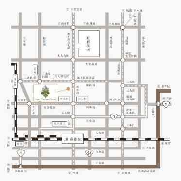 ホテルモントレ京都 京都駅からも1本の好アクセス。人込みも避けられる閑静な立地。