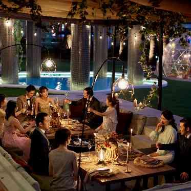 POPCORN KOBE (ポップコーン神戸) 夜のライトアップもオシャレに温かい雰囲気に!