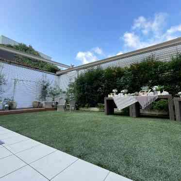 パークサイドハウス大阪 全天候ガーデンの屋根なし