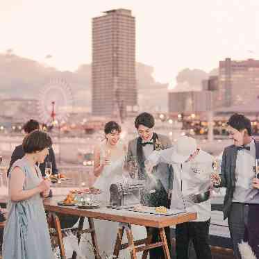 OCEAN PLACE 夕焼けに宗前るオーシャンプレイスは時間の移り変わりもとても素敵。