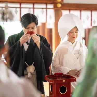 名古屋観光ホテル 三々九度で正式な夫婦に