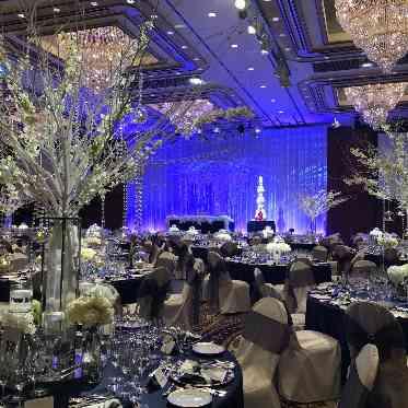 氷の世界をテーマにした会場